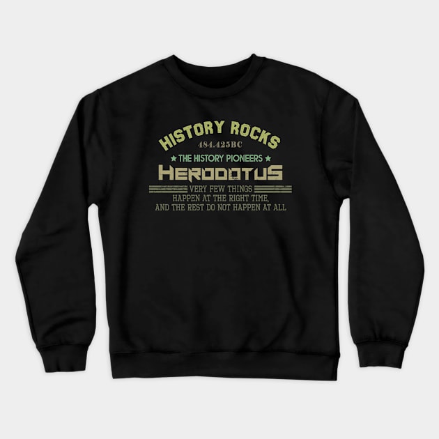 History Rocks! Crewneck Sweatshirt by Pictozoic